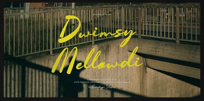 Dwimsy Mellowdi Font Poster 1