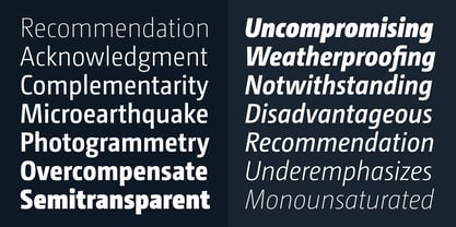 CamingoDos SemiCondensed Font Poster 2