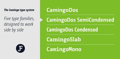 CamingoDos SemiCondensed Font Poster 11