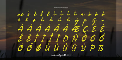 Bellford Dusktime Font Poster 11