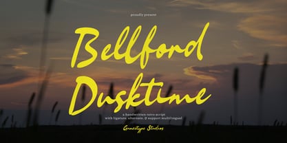 Bellford Dusktime Font Poster 1