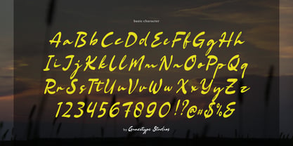 Bellford Dusktime Font Poster 10