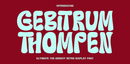 Mc Gebitrum Thompen Font Poster 1