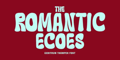 Mc Gebitrum Thompen Font Poster 2