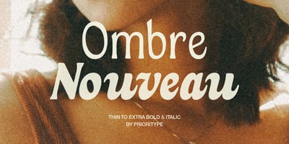Ombre Nouveau Font Poster 1