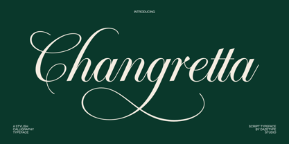 Changretta Font Poster 1