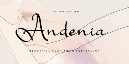 Andenia Font Poster 1
