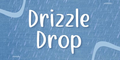 Drizzle Drop Font Poster 1