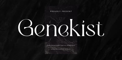 Genekist Font Poster 1