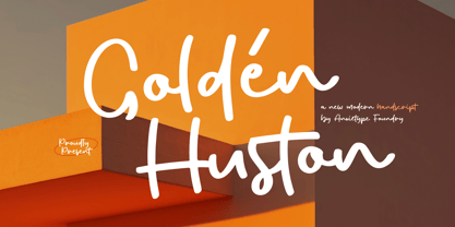 Golden Huston Font Poster 1