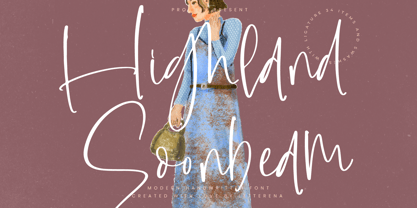 Highland Soonbeam Font Poster 1