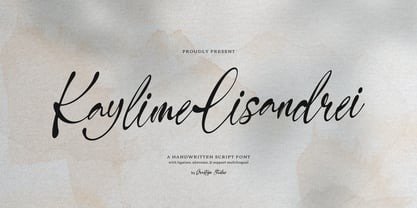 Kaylime Lisandrei Font Poster 1