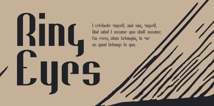 Ring Eyes Font Poster 1