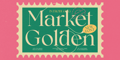 Market Golden Font Poster 1