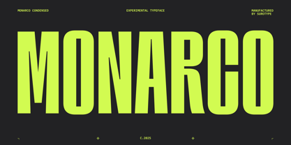 Monarco Font Poster 1