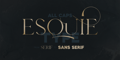 Esquie Type VF Font Poster 1