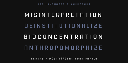Scarps Font Poster 14