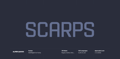 Scarps Font Poster 1