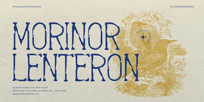 Morinor Lenteron Font Poster 1