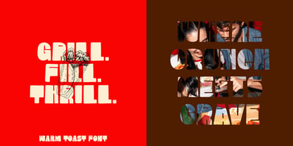 Warm Toast Font Poster 3