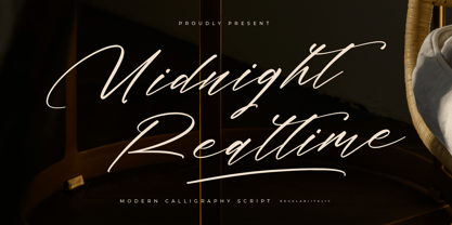 Midnight Realtime Font Poster 1