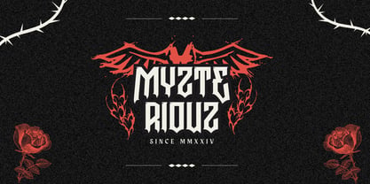Graen Metal Font Poster 4