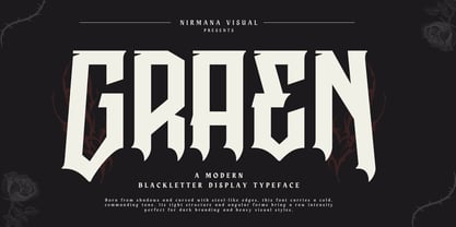 Graen Metal Font Poster 1