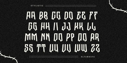 Graen Metal Font Poster 15