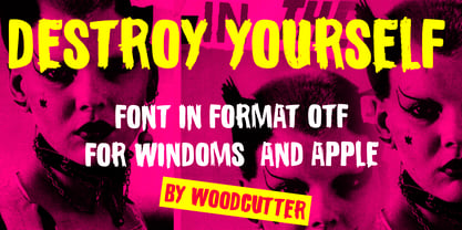 Destroy Yourself Font Poster 4
