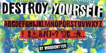 Destroy Yourself Font Poster 3