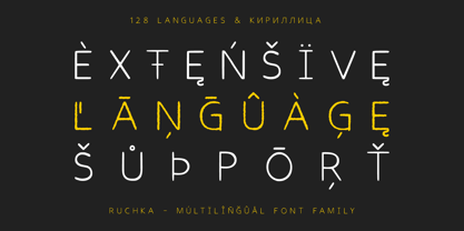 Ruchka Font Poster 2