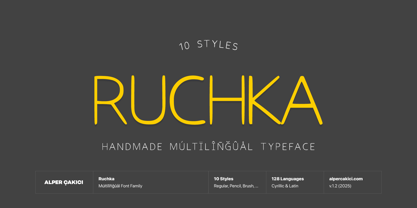 Ruchka Font Poster 1