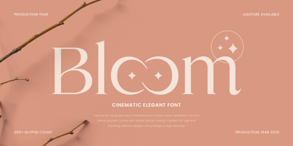 Bloom Font Poster 1