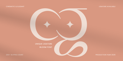 Bloom Font Poster 3