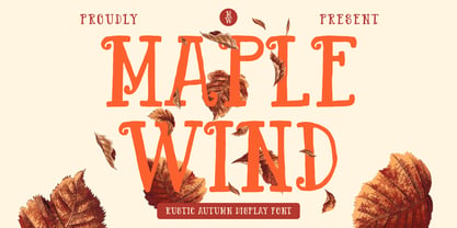 Maple Wind Font Poster 1