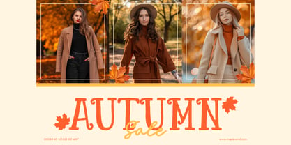 Maple Wind Font Poster 3