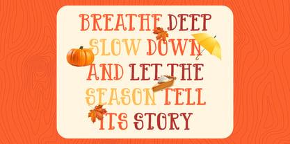 Maple Wind Font Poster 2