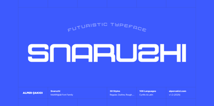 Snaruzhi Font Poster 1