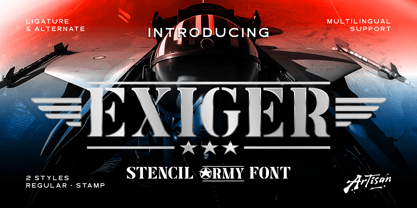 Exiger Font Poster 1