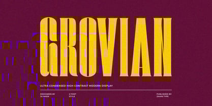 Zt Grovian Font Poster 1