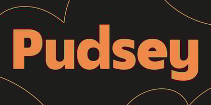 Pudsey Font Poster 1