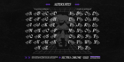 Sectra Chrome Font Poster 6