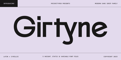 Girtyne Font Poster 1