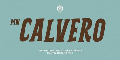 MN Calvero Font Poster 1