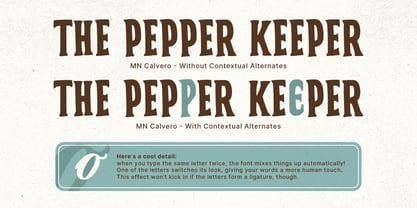 MN Calvero Font Poster 8
