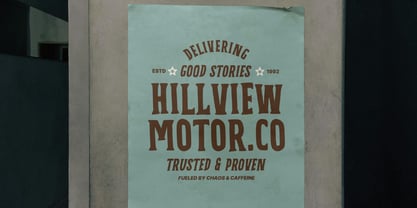 MN Calvero Font Poster 11