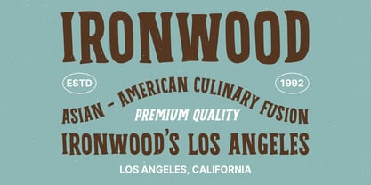 MN Calvero Font Poster 10