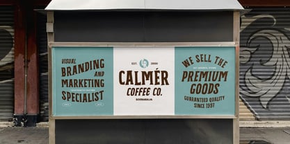 MN Calvero Font Poster 13