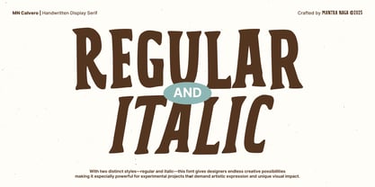 MN Calvero Font Poster 9