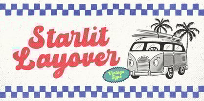 Starlit Layover Font Poster 1